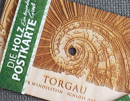 Holzpostkarte