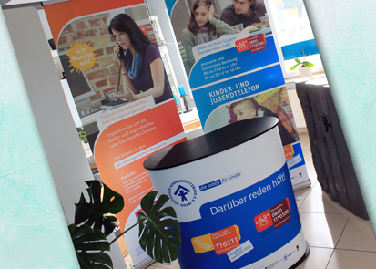 Messestand Kinder- und Jugendtelefon